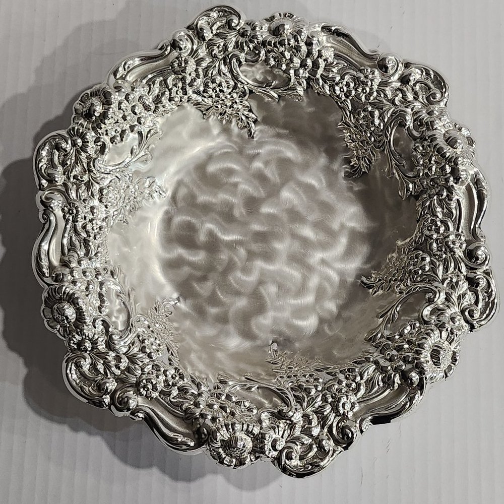 Vintage WMF-IKORA, Silver Plated Tarnish Resistant Floral Design Bowl